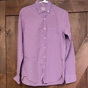 J. Crew Men's Purple Gingham Shirt
